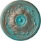 Ekena Millwork Legacy Acanthus Ceiling Medallion (Canopies up to 3 1/2"), 12 3/4"OD x 7/8"P, Copper Green Patina CM12LECGS - alternate 1